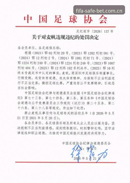中国足协第三批禁足名单公布，如何影响2026世足赛安全投注平台的选择？